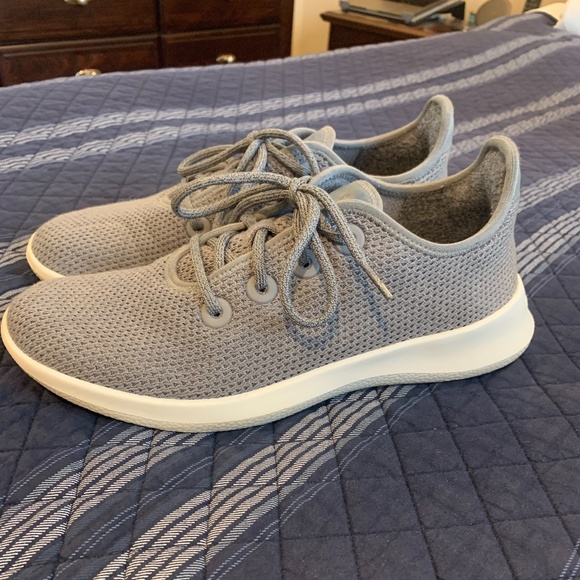 Allbirds Mens Tree Runners Mist White 